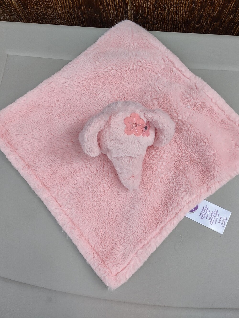 Parent's Choice Pink Elephant Lovey Security Blanket